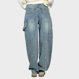 Cecília™ - Strasszos wide leg farmer