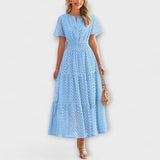 Margit™ - Csipkés ruha fodros szoknyával