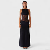 Csilla™ - Csipkés betétes alkalmi ruha