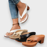 Aranka™  - Arany bőr flip-flop szandál