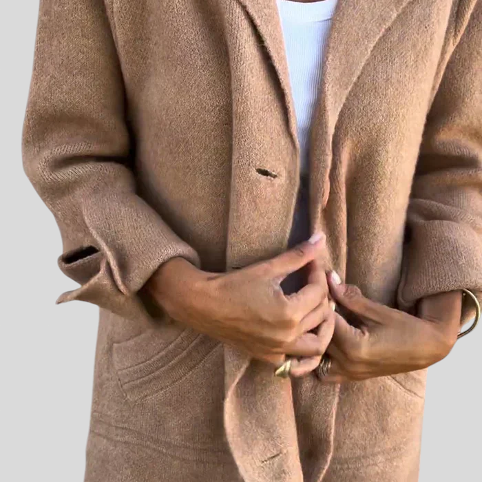 Stella™ - Hosszú bouclé kabát