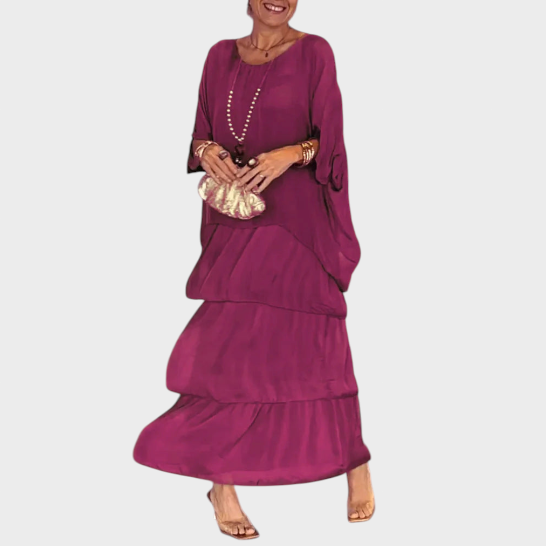 Fruzsina™ - Fodros szoknyás kétrészes szett