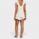 Dóra™ - Fodros top és rövidnadrág szett