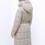 Viktória™ - Steppelt kabát öves dísszel