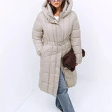 Viktória™ - Steppelt kabát öves dísszel