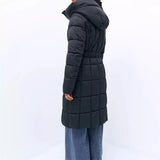 Viktória™ - Steppelt kabát öves dísszel