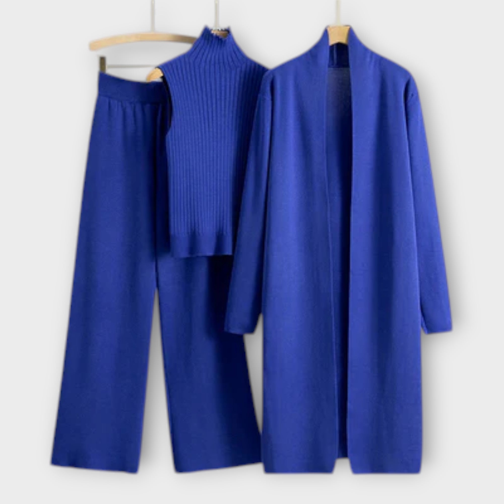 Júlia™ - Háromrészes Kardigán Szett Pulóverrel és Nadrággal