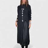 Magda™ - Magas nyakú kötött maxi ruha