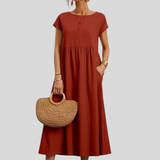 Beatrix™ - Bő szabású ruha zsebekkel