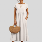 Beatrix™ - Bő szabású ruha zsebekkel