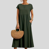 Beatrix™ - Bő szabású ruha zsebekkel