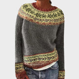 Fanni™ - Fair Isle mintás bolyhos pulóver