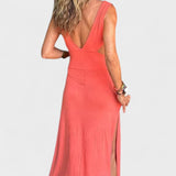 Napfény™  - Tie-dye maxi ruha kivágásokkal