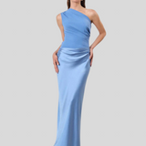 Lujzika™ - Csillogó aszimmetrikus vállú ruha