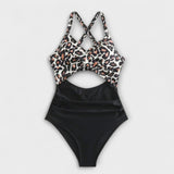 Enikő™  - Keresztpántos egyrészes fürdőruha kivágással