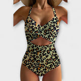 Enikő™  - Keresztpántos egyrészes fürdőruha kivágással