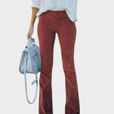 Hajnalka™ - Bársony flare nadrág