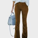 Hajnalka™ - Bársony flare nadrág