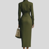 Ildikó™ - Ing ruha drapírozott részlettel