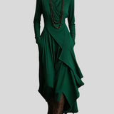 Ágnes™ - Aszimmetrikus drapírozott ruha