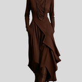 Ágnes™ - Aszimmetrikus drapírozott ruha