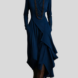 Ágnes™ - Aszimmetrikus drapírozott ruha