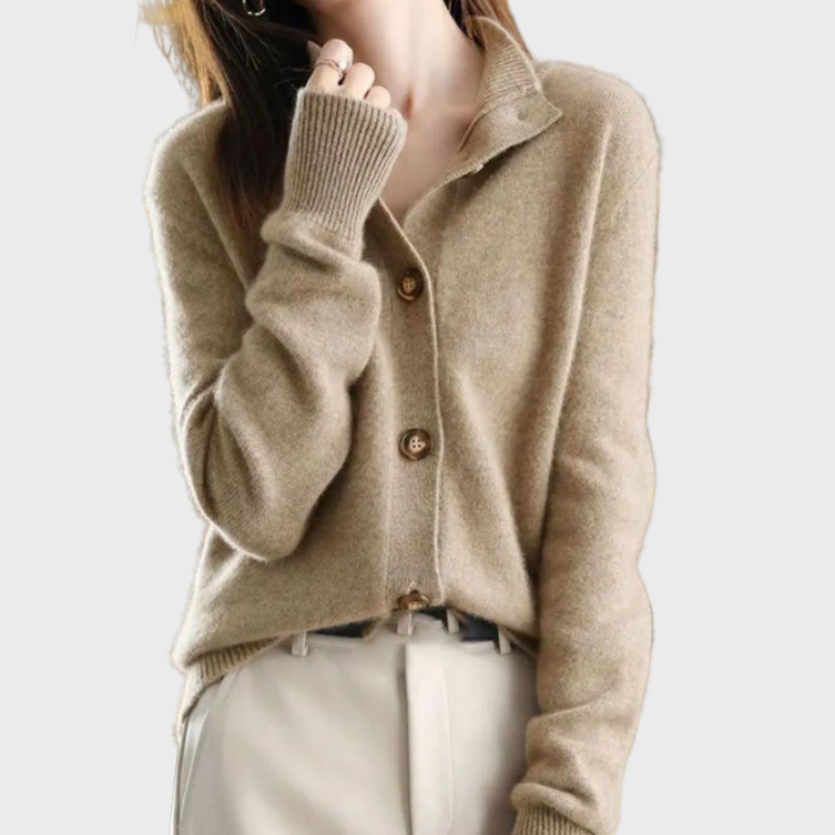 Julianna™ - Galléros gombos kardigán