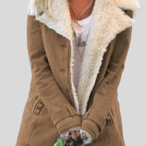 Zsófia™ - Szőrmés bélésű aviátor kabát