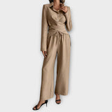 Nóra™ - Átlapolós ing és nadrág szett