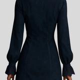 Emília™ - Hímzett boho ruha csipkés részletekkel