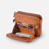 Kamilla™ - Háromrekeszes bőr crossbody táska