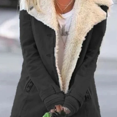 Zsófia™ - Szőrmés bélésű aviátor kabát