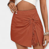Cintia™ - Csomós drapírozott skort