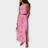 Dorina™ - Crop top és maxi szoknya szett