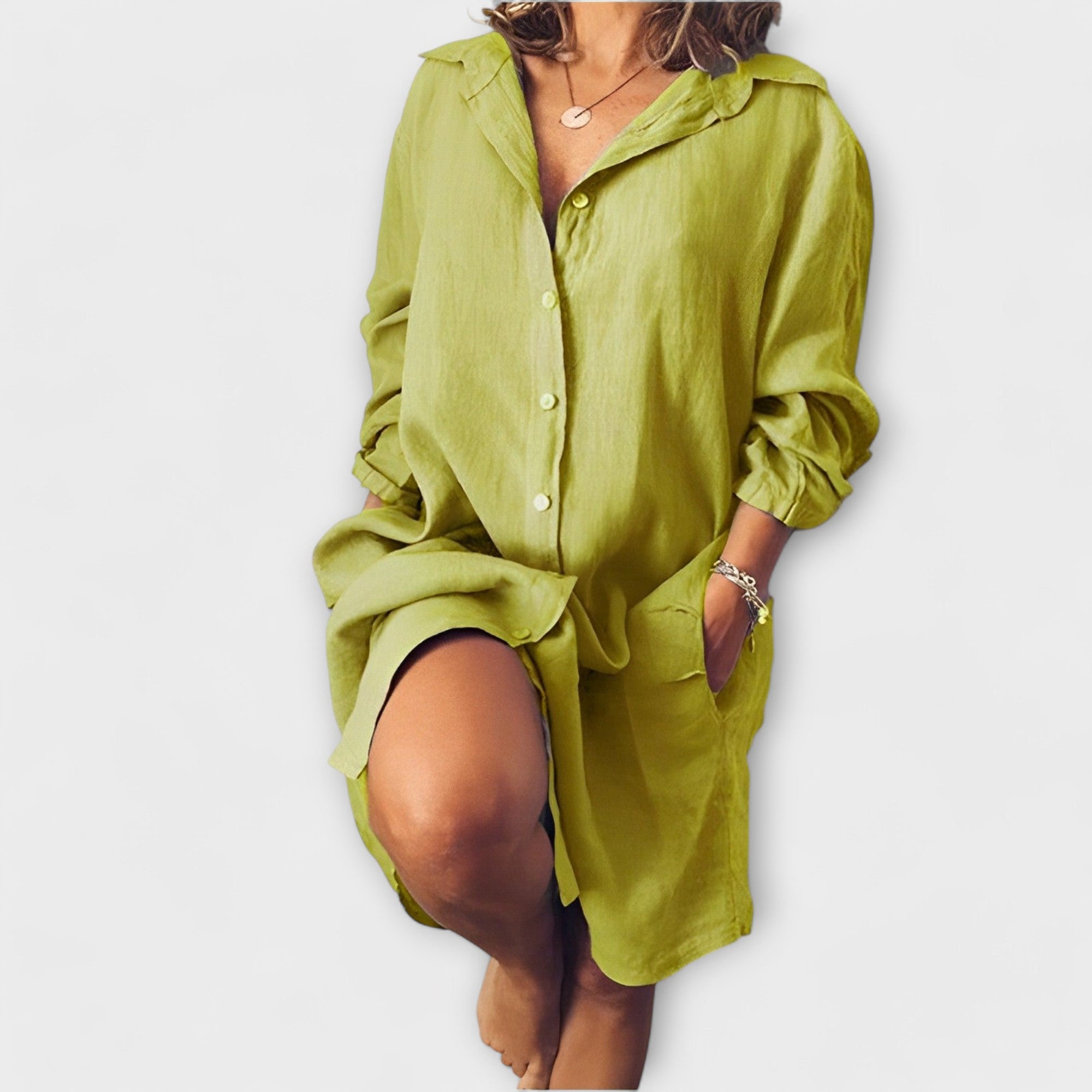 Rika™ - Vászon Kényelmes Ing Ruha