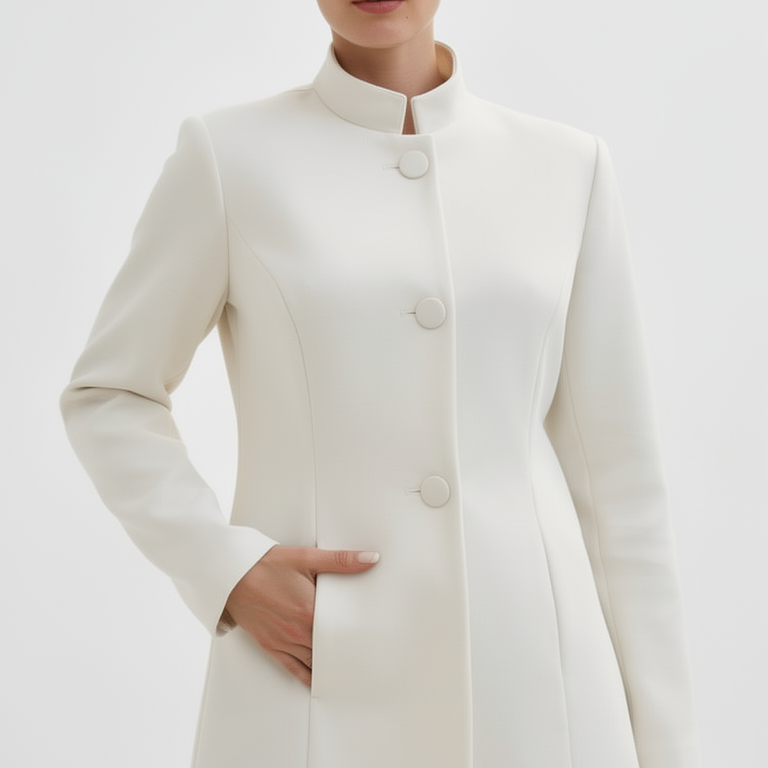 Katalin™ - Hosszított álló gallér kabát