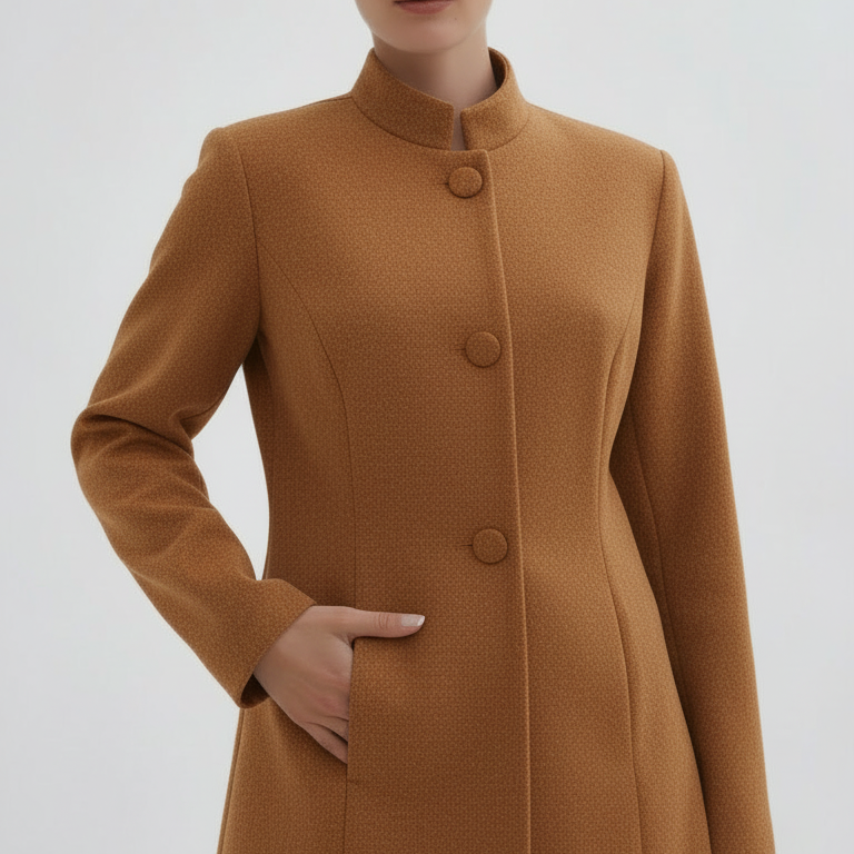 Katalin™ - Hosszított álló gallér kabát