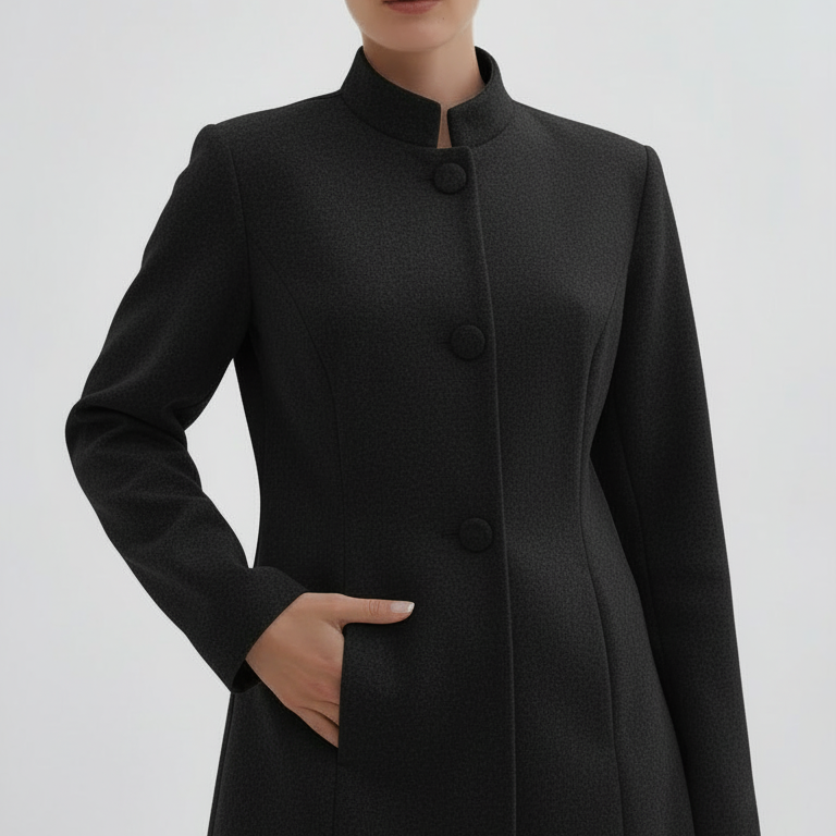 Katalin™ - Hosszított álló gallér kabát