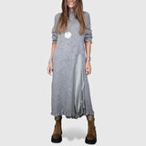 Magda™ - Magas nyakú kötött maxi ruha