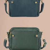 Kamilla™ - Háromrekeszes bőr crossbody táska