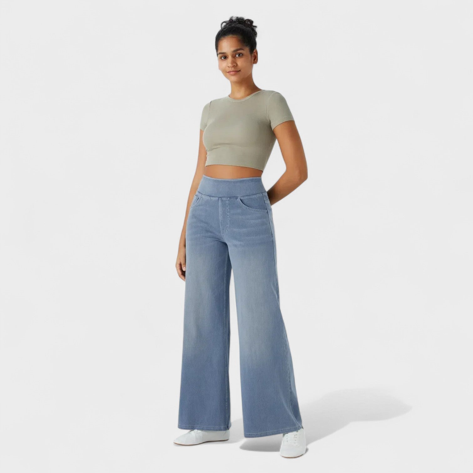 Margit™ - Magas derekú palazzo nadrág