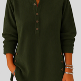 Eszti™ - Gombos tunika hosszú ujjú