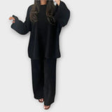 Orsolya™ - Oversize pulóver és wide leg nadrág szett