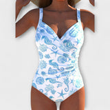 Réka™ - Egyrészes fürdőruha és ráncos oldalpanellel