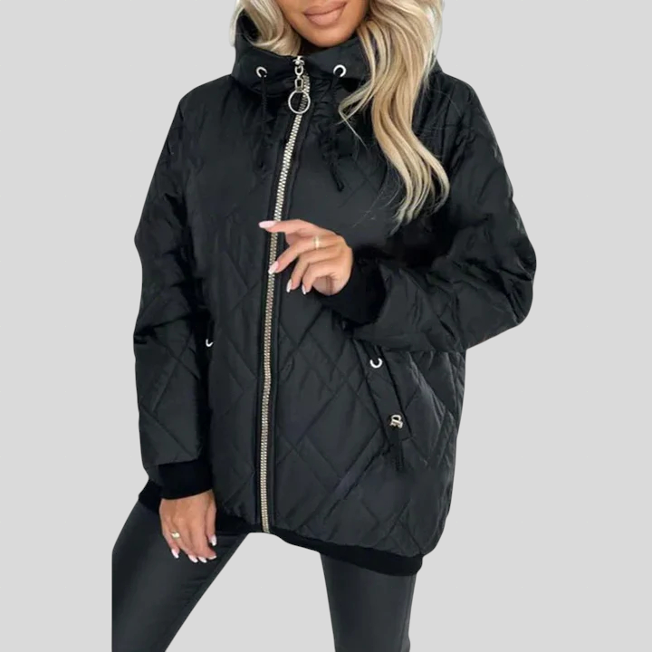 Rózsaszín™ - Kontrasztos steppelt parka