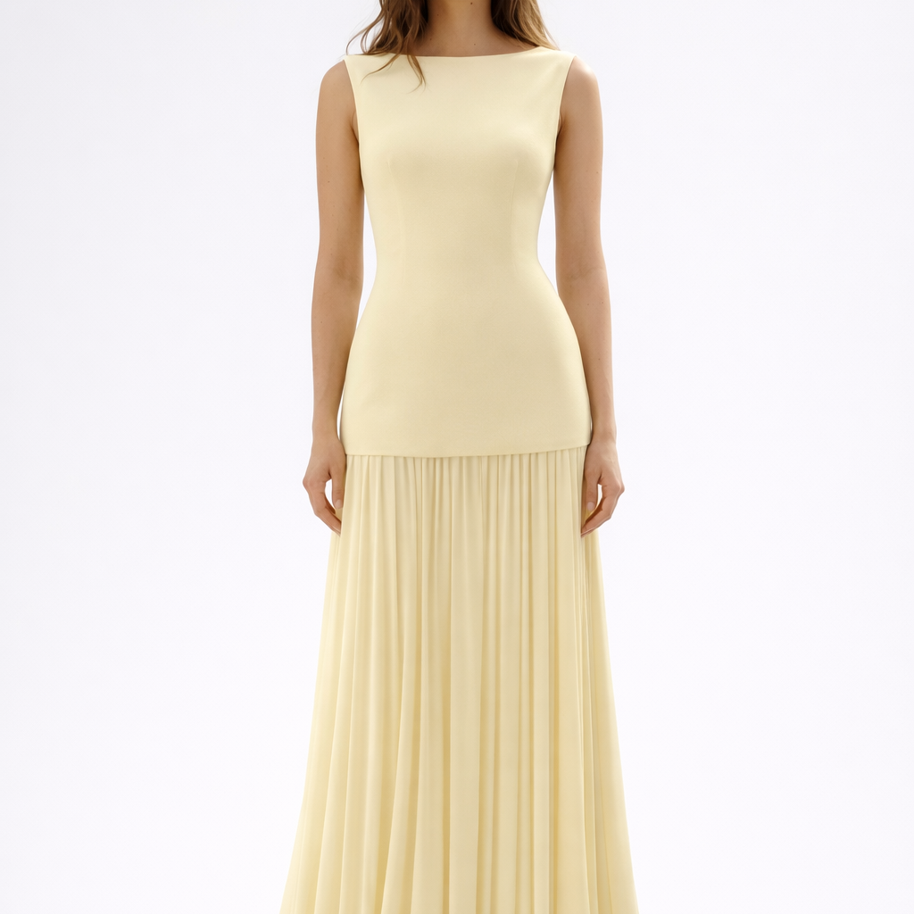 Patrícia™ - Pliszírozott alkalmi ruha