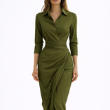 Ildikó™ - Ing ruha drapírozott részlettel