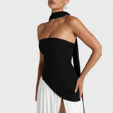 Aranka™ - Aszimmetrikus alkalmi ruha hasítékkal