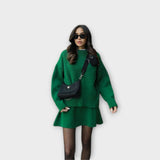 Czilla™ - Oversize pulóver és mini szoknya szett